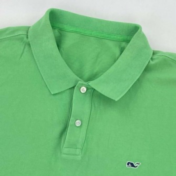 Vineyard Vines Other - Vineyard Vines green pique cotton slim fit polo